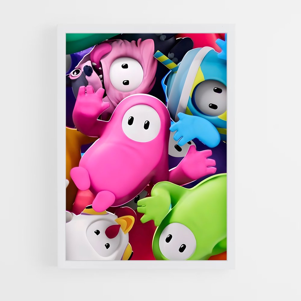 Poster Toy Party – affiche Fall guys (vue 3)